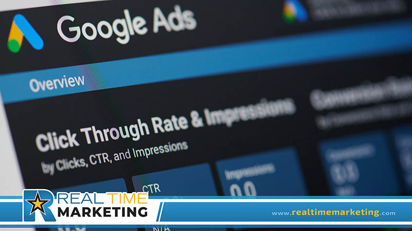 Google Adwords Menu on Screen Device Google Adwords Menu on Screen Device