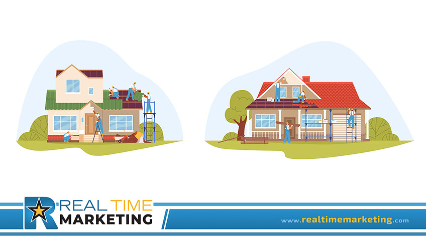 Roofers Working on Roof Repair and Replacement Roofers Working on Roof Repair and Replacement